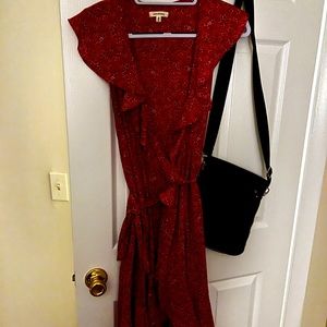 Max studio wrap floral dress.